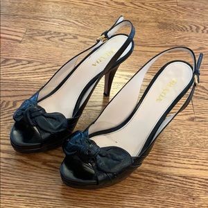 Prada leather sling backs